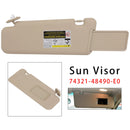 Beige Sonnenblende rechts 74321-48490-E0 für Toyota Highlander 2008-2013