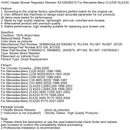 Heizungsgebläsewiderstand A2108206210 für Mercedes-Benz CLK430 SLK230