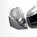 Prick motorcykelhjälm för vuxna, gata, integrerad hjälm, vit