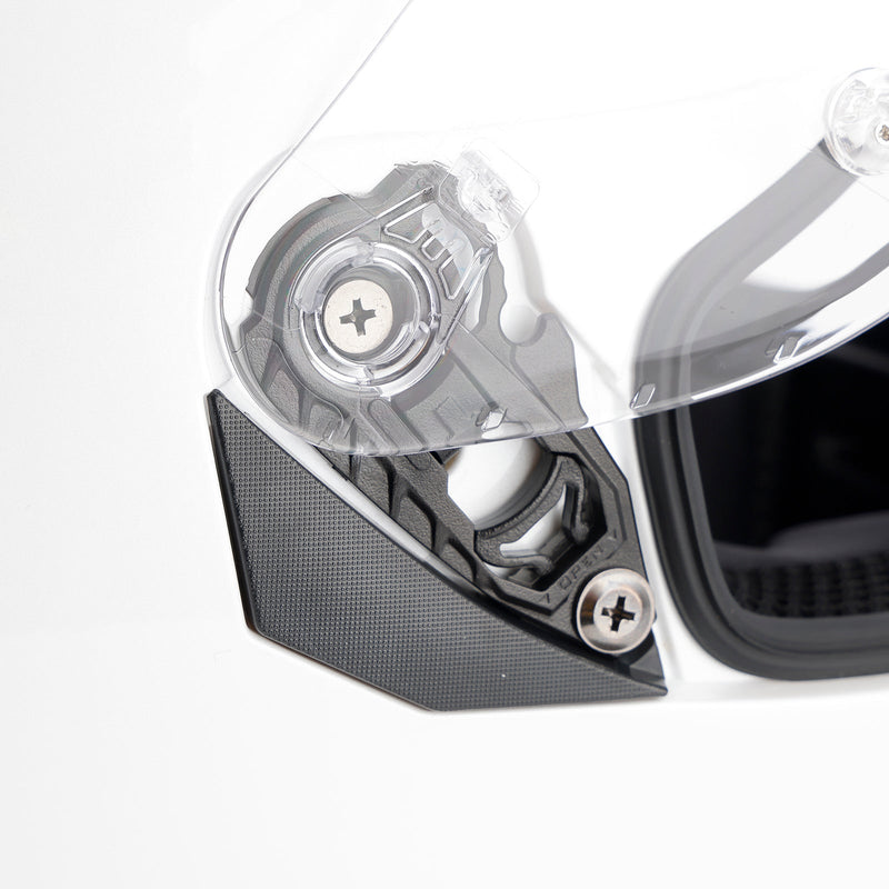 Prick motorcykelhjälm för vuxna, gata, integrerad hjälm, vit