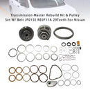 2013–2015 Nissan LIVINA GENESIS L4 1,5 l 1,6 l Getriebe Master Rebuild Kit &amp; Riemenscheibe mit Riemen JF015E RE0F11A 29T
