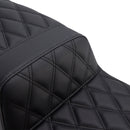 2021-2025 Street Bob 114 Softail Gerippter Komplett-Sitz mit Polsterung für Fahrer und Beifahrer