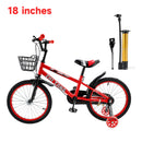 18 Zoll Kinderfahrrad für Jungen und Mädchen mit Stützrädern
