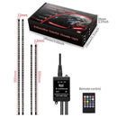 4Pcs LED Chassis Light Modified With Fantasy Ambient Light APP+Remote Control 60cm*2+90cm*2