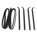 4PCS Door Window Seal Belt Weatherstrip+2PCS Seal Kit Fit For Ford F150 F250 F350