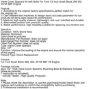 Ventildeckel-Abstandshalter-Kit mit Schrauben für Ford 1/2 Zoll Small Block 289 302 351W