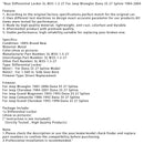 1984-2001 Jeep Cherokee Dana 35 27 spline bakaxel Differentiallås SL M35-1.5-27