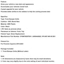 Schwarzer Frontstoßstangengrill 9Y0807683POK1 Passend für Porsche Cayenne 2019-2023