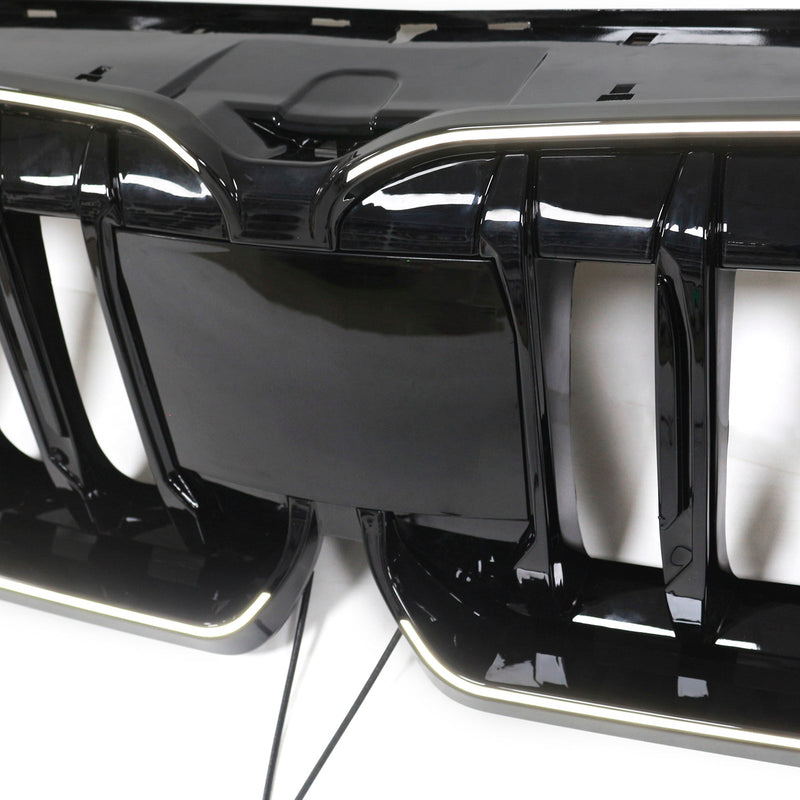 2023–2024 BMW X1 U11 U12 Glansig svart frontbädd njurgaller