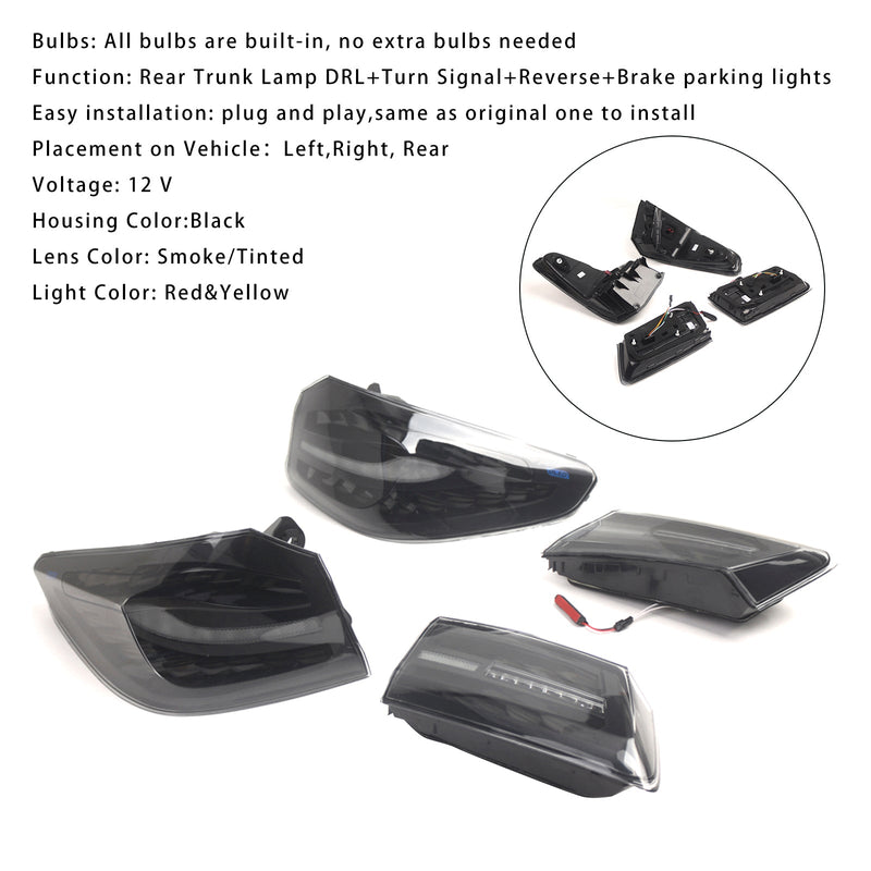 2018–2020 BMW 5 G30 G38 L&R tonet LED baglygter, baglys modul 63217376469 63217376470