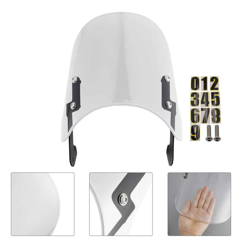 Windschutzscheibe Windschutz fit für YAMAHA XSR 155 2020-2023 XSR 125 2024-2025