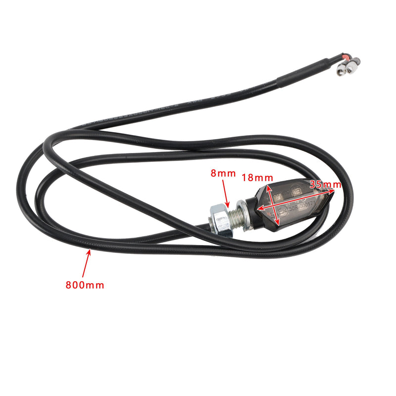 12V LED Blinker Anzeige Licht 8mm Universal Motorrad Für Kawasaki