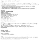 Avtryckarväxelspak 00-4451-0 kort slag 12""