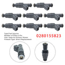 8 Stück Einspritzdüsen für BMW X5 E39 E38 E53 Land Rover Range Rover MK3 0280155823
