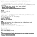 Fan Blower Motor Resistor Heater Relay 4720278 For DODGE RAM 1500 2500 1994-06