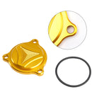 CNC Gold Ölfilterabdeckung Für Suzuki Burgmann UH 125 150 200 DR-Z 400 ES SM