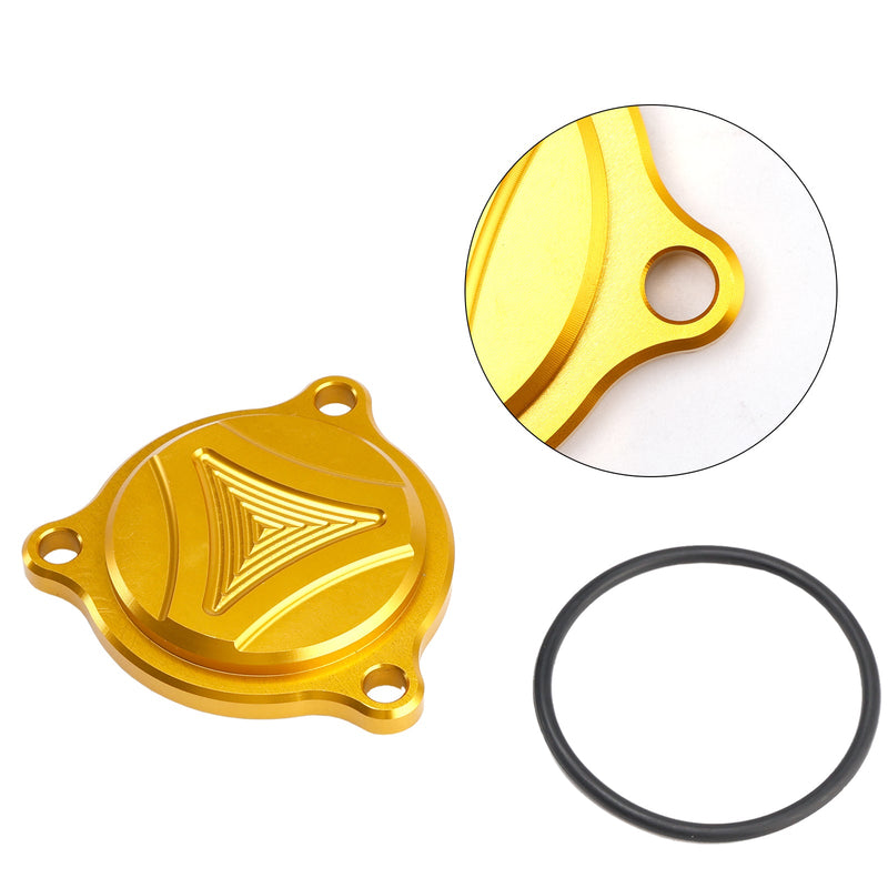 CNC Gold Ölfilterabdeckung Für Suzuki Burgmann UH 125 150 200 DR-Z 400 ES SM