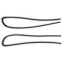 1988-1991 HONDA CR-X CRX EF8 2-teilige Fensterglasleiste rechts &amp; links 73810-SH2-003 73860SH2003