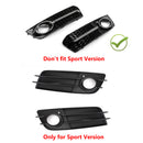 RH Chrome Honey Comb Fog Light Cover Grille Grills For Audi A4 B8 2009-2012