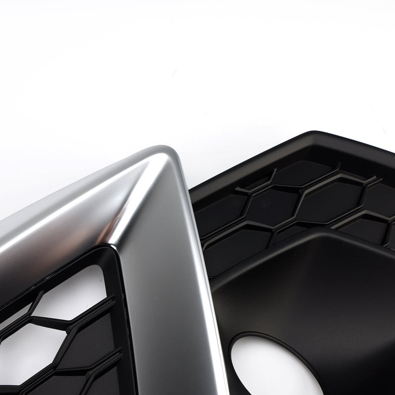 2020–2024 Audi A4 B9.5 S-Line Silber Frontstoßstange untere Nebel Kühlergrillabdeckung