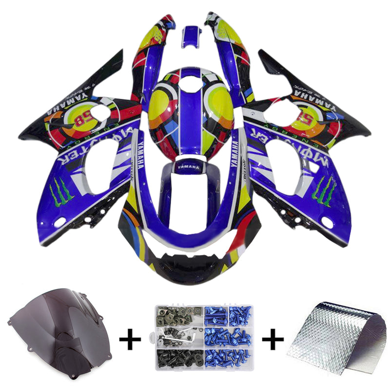 1996-2007 Yamaha YZF 600R Thundercat Zestaw owiewek wtryskowych Korpus Plastik ABS