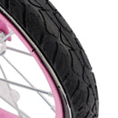 Bicicletta da princess för barn där 18" med rotell och rosa ost