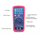 UT136C + multimetr cyfrowy multimetr Tester AC DC woltomierz amperomierz omomierz