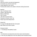 2008–2011 Jaguar XF XF-R Stil Frontstoßstangengrill Kühlergrill Chrom