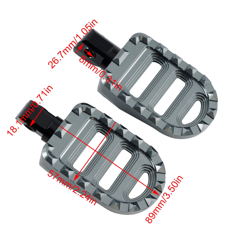 Fotstøtter foran/bak fotpinnen passer for Meteor 350 2021-2023 Classic 350 2022-2023