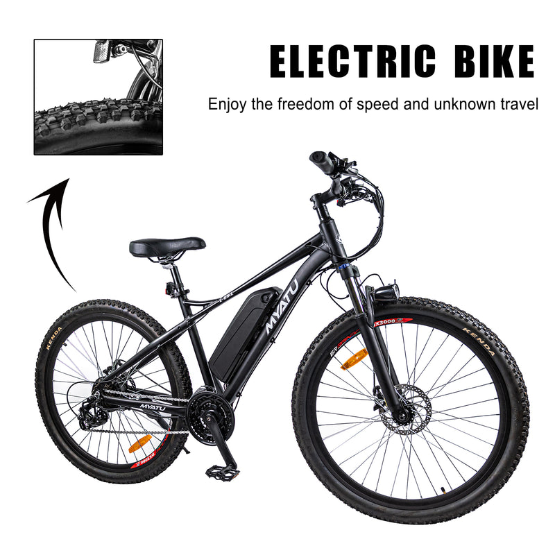 27,5" E-Bike 36V 12,5AH 250W Motor 7-Gang-Mountainbike für Erwachsene