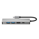 5 in 1 TYPE-C auf USB3.0*1+USB2.0*1+PD100W/USB-C Daten+HDMI+100M Netzwerkkarte iPad
