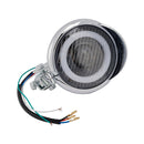 Motorcycle Beam Headlight Fog Lamp Custom Chrome