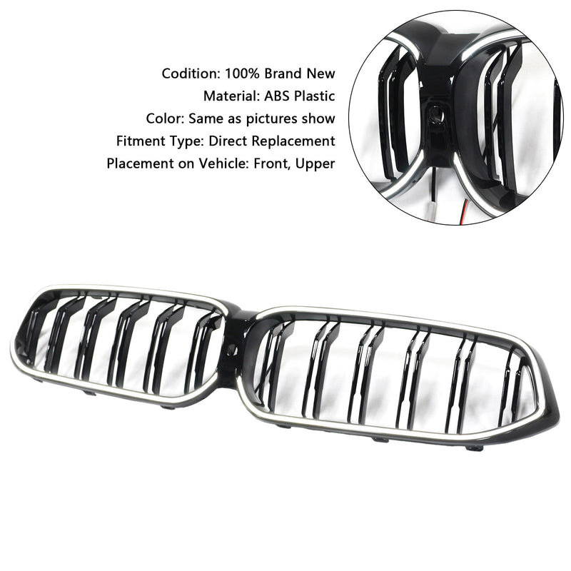 2020–2025 BMW 6 -sarja G32 Double-Amelle-munuaissrilli, musta