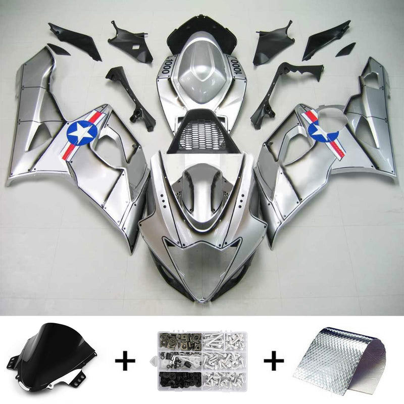 2005-2006 Suzuki GSXR1000 K5 Ruiskutusliipaisinsarja Muovinen ABS korirakenne