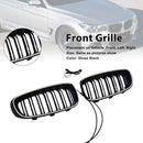 Parrilla delantera con doble lama, color negro brillante, apta para BMW Serie 3 F34 GT (2013–2019).