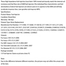 Vstřikovač paliva 5PCS 12589465 Fit Hummer H3 Fit Chevrolet Trailblazer Colorado