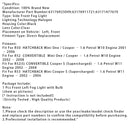 1 Pcs Front Stoßstange Links Nebel Licht Für Mini Cooper Eine R50 R52 R53 63176925049