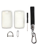 Land Rover Schutzhülle für Autoschlüssel, Aluminiumlegierung, TPU, weiche Folie, Schwarz