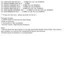 2013-up DODGE RAM 1500 8 RWD V6 3.0L 3.6L Getriebeventilblock 8HP45 8HP70