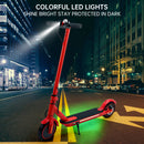 8,5" skládací elektrická koloběžka s aplikací, 350 W, dojezd 35 km, 30 km/h, dojíždění do města, červená