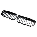 Grade de radiador preta brilhante, grade de barra dupla de rim para BMW Série 2 F45 F46 2015-18
