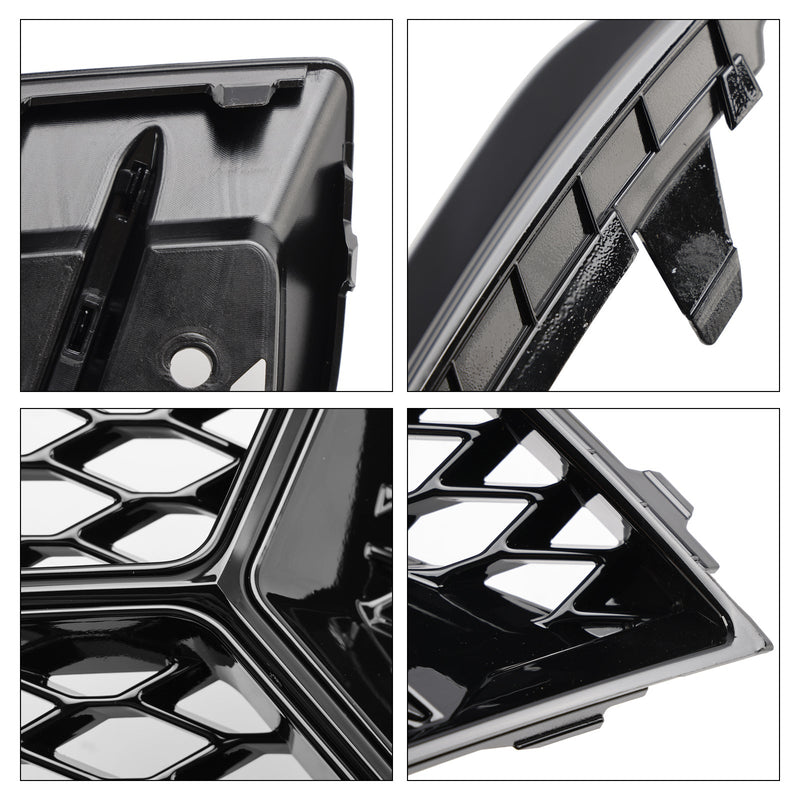 2017-2020 Audi A3 foran støtfanger Grill Tåkelys Deksel Lampe Ramme Trim Fit