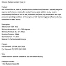 Manguera de refrigerante de silicona para Kawasaki ZX10R y ZX-10RR (2021-2025)