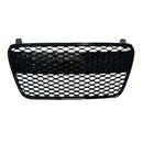 Frontgrill i henycomb-design, egnet for Audi R8 (2007–2012), blank sort