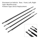 2010–2015 Toyota Prius 4 Stück Tür Glas Gürtel äußere Formteil Dichtungsstreifen