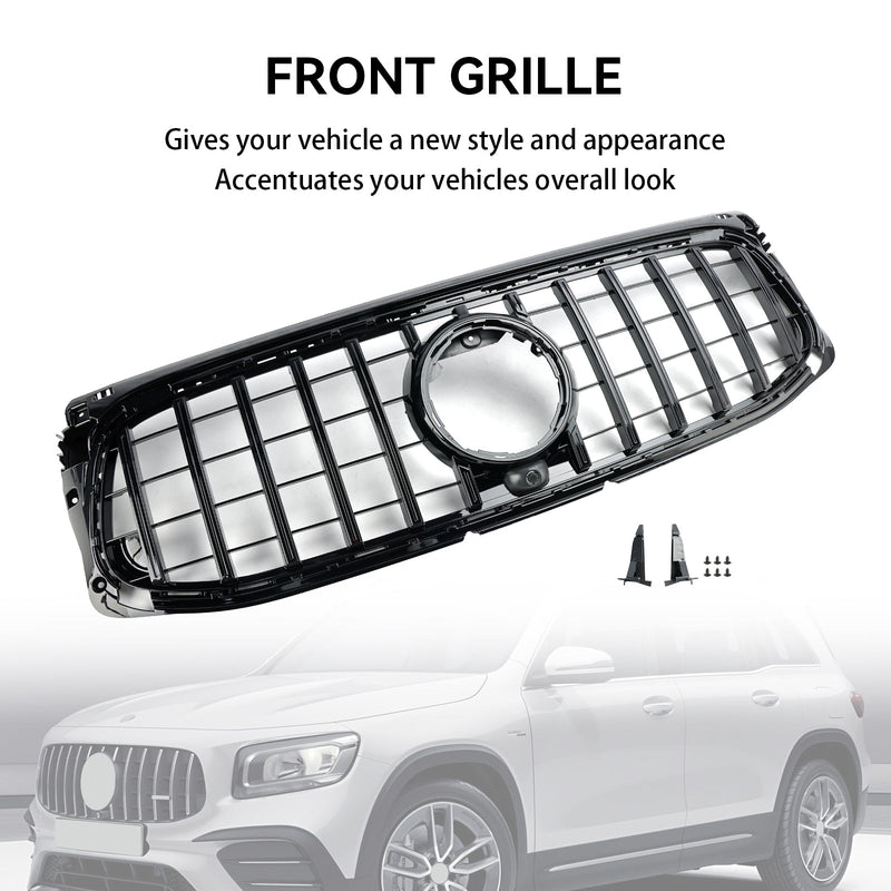 2020–2023 Mercedes Benz GLB X247 AMG-Line Hochglanzschwarzer Frontstoßstangengrill