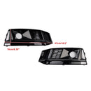2016-2019 Audi A4 B9 S4 Rejilla de luz antiniebla para parachoques delantero negro de 2 piezas