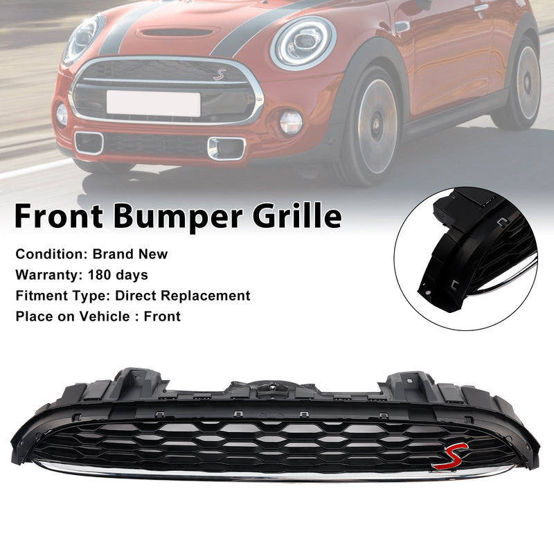 Vuodesta 2014 mini F55 5-ovinen SchraKheck Cooper S, Cooper SD Black Front Grill 5113735528