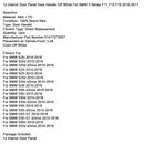 2010–2016 BMW 5 Series F11 F10 F18 1 x Innentür Panel Türgriff Off White 51417273057