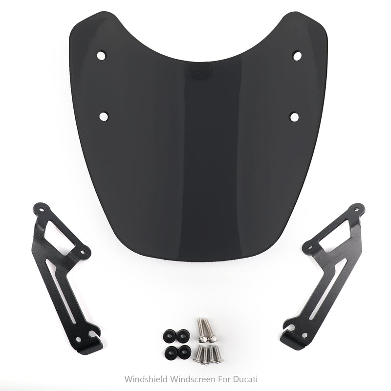 Motorrad Windschild Windschutzscheibe für Ducati Scrambler 2015-2018